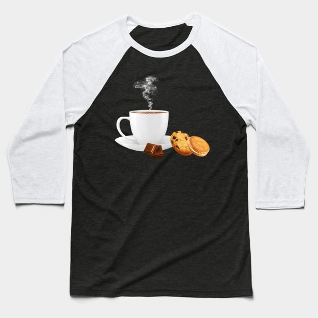 Merry Christmas & Hot Drink Baseball T-Shirt by holidaystore